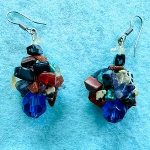 Multi-Colored Bead Earrings